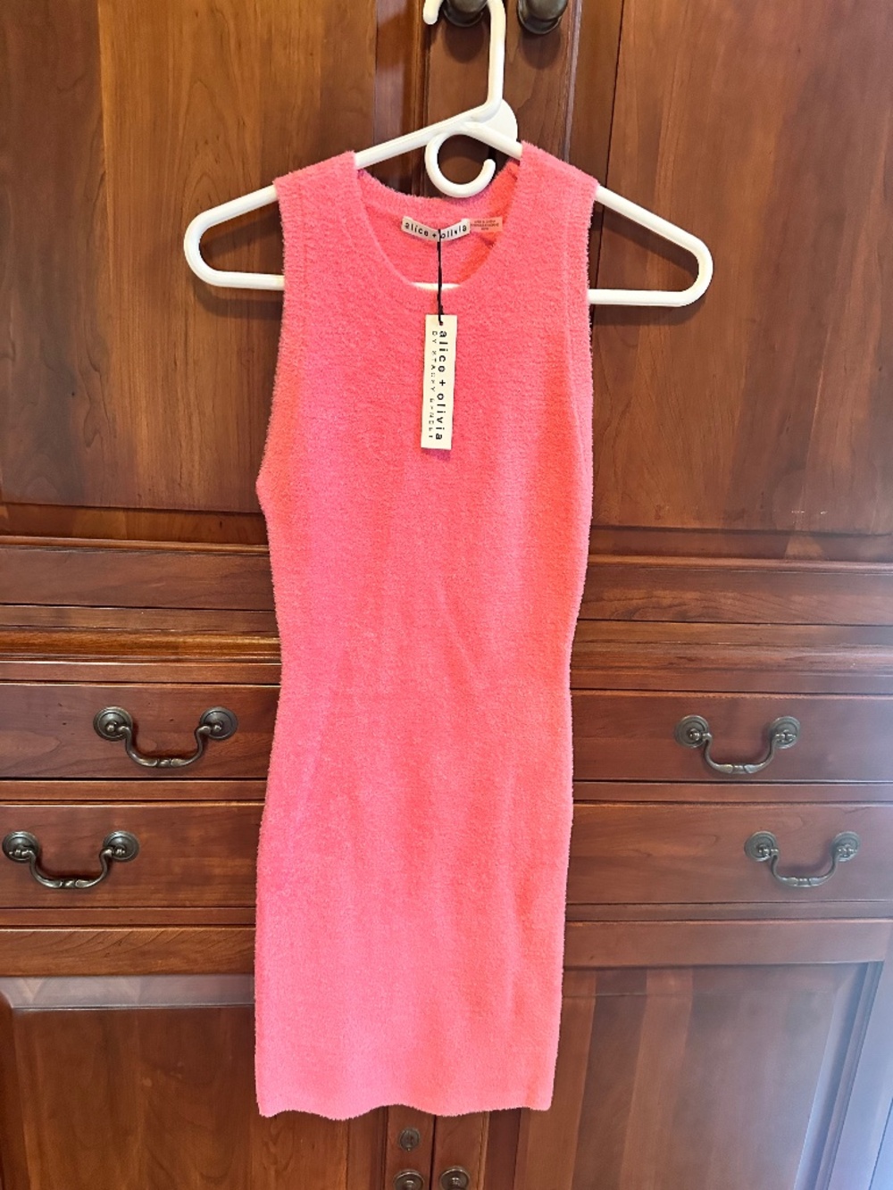 Alice + Olivia Amity Sleeveless Knit Mini Dress